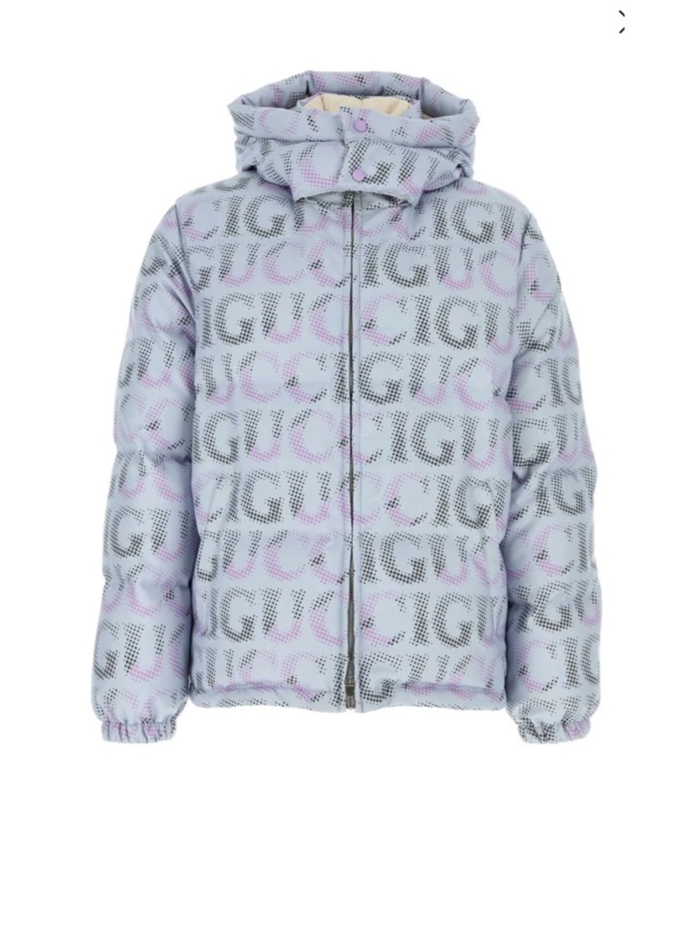 Gucci printed technical Poplin puffer jacket size 54/XXL made in Italy